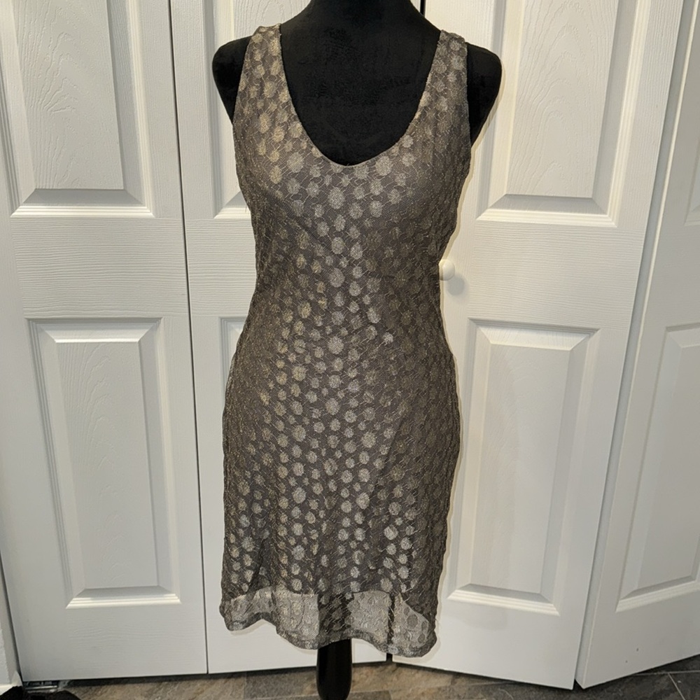 Beautiful silver aqua dress